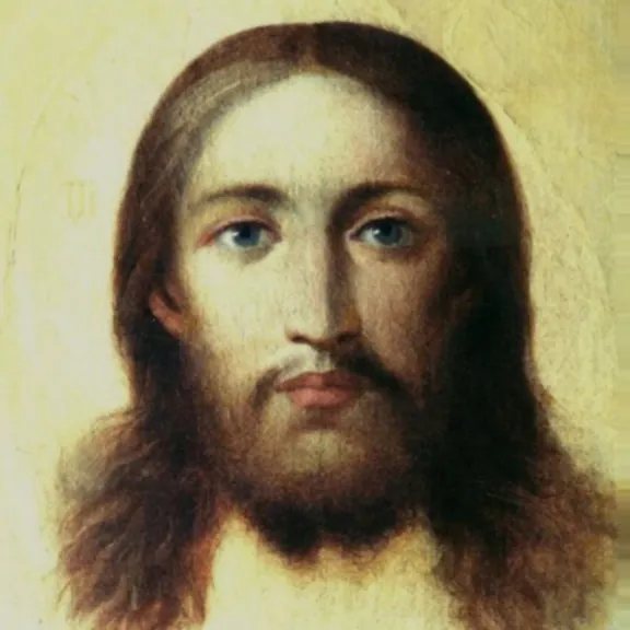 После реставрации: Лик Христа